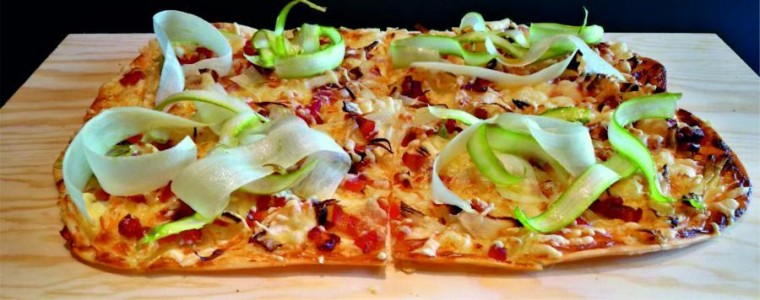 Tarte flambée s chřestem